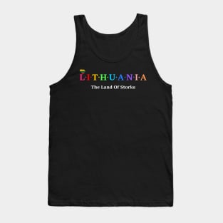 Lithuania, The Land Of Storks. (Flag Version) Tank Top